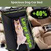 imageDog Car Seat Cover for Back Seat Back Seat Extender for Dogs 524  244in Upgraded Sofa Leather Foldable in The Car Hard PVC Panels Bottom Support to 330 lbs for CarsMidSize SUVSmall TruckUpgrade Sofa Leather Fabric