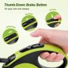 imagePecute 16 ft Retractable Heavy Duty Dog Leash with Light Rechargeable Walking Dog Leash with Nylon Tape 360 TangleFree OneButton Control High Strength Hook for Large Dog Up to 110 lbsMedium