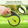 imagePecute 16 ft Retractable Heavy Duty Dog Leash with Light Rechargeable Walking Dog Leash with Nylon Tape 360 TangleFree OneButton Control High Strength Hook for Large Dog Up to 110 lbsMedium