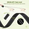 imagePecute 26 ft Retractable Dog Leash 360 TangleFree Nylonup Leash Heavy Duty Dog Leash with AntiSlip Handle Retractable Dog Leash Cord with Poop Bags HolderGreyBlack