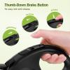 imagePecute 26 ft Retractable Dog Leash Heavy Duty Dog Leash with AntiSlip Handle 360 TangleFree Nylonup Leash OneButton Control Retractable Dog Leash Cord with Poop Bags Holder BlackBlack