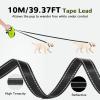imagePecute 32ft Retractable Dog Leash with Reflective Strips 360 TangleFree OneButton Control ampamp Sturdiness Nylon Material Long Leash Retractable with Poop Bag Holder for Medium Large DogGreen
