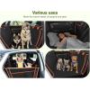 imagePecute Back Seat Extender for Dogs Hard Bottom Dog Car Seat Supports 330lb Back Seat Extender Sturdy Builtin Iron Pipe Dog Hammock Bed with Upgraded Side Wings for Car SUV Trucks