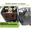 imagePecute Back Seat Extender for Dogs Hard Bottom Dog Car Seat Supports 330lb Back Seat Extender Sturdy Builtin Iron Pipe Dog Hammock Bed with Upgraded Side Wings for Car SUV Trucks