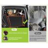 imagePecute Back Seat Extender for Dogs Spacious Dog Car Seat Extender with Mesh Window Supportive Hard Bottom Dog Seat Cover Bed for Car SUV Waterproof Dog Hammock for Car Travel Camping