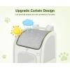 imagePecute Cat Carrier Backpacks Expandable Cat Backpack with Breathable Mesh Pet Carrier Backpack for Cats Small Dogs Puppies Up to 17 Lbs Dog Carrier Backpack Great for Travel Hiking Camping OutdoorGrey with Shade Cover