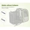 imagePecute Cat Carrier Backpacks Expandable Cat Backpack with Breathable Mesh Pet Carrier Backpack for Cats Small Dogs Puppies Up to 17 Lbs Dog Carrier Backpack Great for Travel Hiking Camping OutdoorKhaki