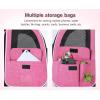 imagePecute Cat Carrier Backpacks Expandable Cat Backpack with Breathable Mesh Pet Carrier Backpack for Cats Small Dogs Puppies Up to 17 Lbs Dog Carrier Backpack Great for Travel Hiking Camping OutdoorPink