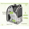 imagePecute Cat Carrier Backpacks Expandable Cat Backpack with Breathable Mesh Pet Carrier Backpack for Cats Small Dogs Puppies Up to 17 Lbs Dog Carrier Backpack Great for Travel Hiking Camping OutdoorKhaki Expandable  Mesh Window