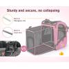 imagePecute Cat Carrier Backpacks Expandable Cat Backpack with Breathable Mesh Pet Carrier Backpack for Cats Small Dogs Puppies Up to 17 Lbs Dog Carrier Backpack Great for Travel Hiking Camping OutdoorPink