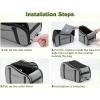 imagePecute Console Dog Car Seat for Small Dogs  Soft Pad Armrest Booster Seat for Cat Car Seat up to 8 lbs with Safety Strap GreyGray