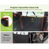 imagePecute Dog Back Seat Extender Back Seat Extender for Dogs Hard Bottom Car Seat Cover for Large Dogs Backseat Dog Hammock for Car SUV Dog Car Seat Cover Extender for Car Travel ampamp Camping Bedorange