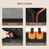imagePecute Dog Car Seat Cover for Back Seat with Hard Bottom Extra Extender Dog Half Hammock for Large Dogs Foldable Waterproof Pet Car Half Seat for Back Seat with 3 Visible Mesh for Some Car SUV Truck