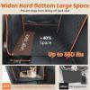imagePecute Dog Car Seat for Large Dogs Hard Bottom Extra Stable Dog Car Seat Pet Reinforce Car Booster Seat for Dog Waterproof with Breathable Mesh ampamp Adjustable Dog Seat Belt for Car Dog Hammock for Car