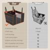 imagePecute Dog Car Seat for Large Dogs Hard Bottom Extra Stable Dog Car Seat Pet Reinforce Car Booster Seat for Dog Waterproof with Breathable Mesh ampamp Adjustable Dog Seat Belt for Car Dog Hammock for Car
