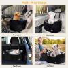 imagePecute Dog Car Seat for Medium Back Length Less Than 27inch MultiFunctional Pet Booster Seat with Waterproof Cushion 47inchWashable 2 Safety Belts Dog Car Sofa Cushion ampamp BedM