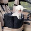 imagePecute Dog Car Seat for Medium Back Length Less Than 27inch MultiFunctional Pet Booster Seat with Waterproof Cushion 47inchWashable 2 Safety Belts Dog Car Sofa Cushion ampamp BedM