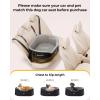 imagePecute Dog Car Seat for Medium Back Length Less Than 27inch MultiFunctional Pet Booster Seat with Waterproof Cushion 47inchWashable 2 Safety Belts Dog Car Sofa Cushion ampamp BedL
