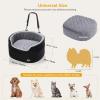 imagePecute Dog Car Seat for Medium Back Length Less Than 27inch MultiFunctional Pet Booster Seat with Waterproof Cushion 47inchWashable 2 Safety Belts Dog Car Sofa Cushion ampamp BedM