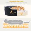 imagePecute Dog Car Seat for Medium Back Length Less Than 27inch MultiFunctional Pet Booster Seat with Waterproof Cushion 47inchWashable 2 Safety Belts Dog Car Sofa Cushion ampamp BedL
