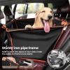 imagePecute Dog Car Seat for Medium Large DogPet Car Seat Waterproof ScratchproofExtra High and Stable Foldable Car Seat for Back Seat with Pet Safety LeashL 276197192 in