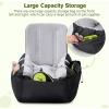 imagePecute Dog Car Seat for Small Dogs  Detachable Washable Booster With Clipon Safety Leash and Pockets  Ultra Soft Portable Carrier Bed for Travel