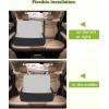 imagePecute Dog Car Seat for Small Medium Dogs Washable Pet Booster Seat with Storage Pockets Detachable Travel Bed ampamp Soft Cushion for All Cars BlackBack