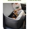 imagePecute Dog Car Seat for Small Medium Dogs Washable Pet Booster Seat with Storage Pockets Detachable Travel Bed ampamp Soft Cushion for All Cars BlackBack