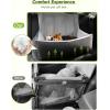 imagePecute Dog Car Seat for Small Medium Dogs Washable Pet Booster Seat with Storage Pockets Detachable Travel Bed ampamp Soft Cushion for All Cars BlackBack