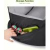 imagePecute Dog Car Seat for Small Medium Dogs Washable Pet Booster Seat with Storage Pockets Detachable Travel Bed ampamp Soft Cushion for All Cars BlackBack