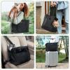 imagePecute Dog Purse Carrier Dog Carrier with Pockets for Small Dogs Fits Dogs 55 lbs to 11 lbs Lightweight Dog and Puppies Tote Bag Carrier Outing Travel Vet BlackBlack