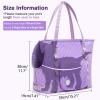 imagePecute Dog Purse Carrier Dog Carrier with Pockets for Small Dogs Fits Dogs 55 lbs to 11 lbs Lightweight Dog and Puppies Tote Bag Carrier Outing Travel Vet BlackPurple