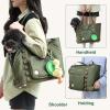 imagePecute Dog Purse Carrier Dog Carrier with Pockets for Small Dogs Fits Dogs 55 lbs to 11 lbs Lightweight Dog and Puppies Tote Bag Carrier Outing Travel Vet BlackGreen