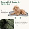 imagePecute Dog Purse Carrier Dog Carrier with Pockets for Small Dogs Fits Dogs 55 lbs to 11 lbs Lightweight Dog and Puppies Tote Bag Carrier Outing Travel Vet BlackGreen