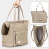 imagePecute Dog Purse Carrier Dog Carrier with Pockets for Small Dogs Fits Dogs 55 lbs to 11 lbs Lightweight Dog and Puppies Tote Bag Carrier Outing Travel Vet BlackKhaki