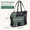 imagePecute Dog Purse Carrier Dog Carrier with Pockets for Small Dogs Fits Dogs 55 lbs to 11 lbs Lightweight Dog and Puppies Tote Bag Carrier Outing Travel Vet BlackBlack