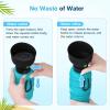 imagePecute Dog Water Bottle Portable 29oz Dog Foldable Water Bottle with Folding Bowl Carabiner Clip 5 Levels Capacity 100 Food Grade Silicone Dog Water Bottle for Outdoor Walking Hiking Travel
