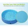 imagePecute Foldable Dog Pool for Large Dogs 71quot x 12quot Portable Kiddie Pool Hard PVC Multifunctional Wading Pool for Dog Swimming Pool NonSlip Pet Bathing Tub Great for Outdoor Indoor