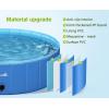imagePecute Foldable Dog Pool for Large Dogs 71quot x 12quot Portable Kiddie Pool Hard PVC Multifunctional Wading Pool for Dog Swimming Pool NonSlip Pet Bathing Tub Great for Outdoor Indoor