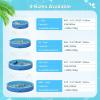 imagePecute Foldable Dog Pool with Sprinkler Portable Kiddie Pool Hard PVC Multifunctional Dog Swimming Pool Splash Wading Pool NonSlip Pet Bathing Tub Great for Backyard Outdoor Travel 62quot x 12quot
