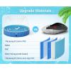 imagePecute Foldable Dog Pool with Sprinkler Portable Kiddie Pool Hard PVC Multifunctional Dog Swimming Pool Splash Wading Pool NonSlip Pet Bathing Tub Great for Backyard Outdoor Travel 62quot x 12quot
