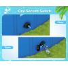 imagePecute Foldable Dog Pool with Sprinkler Portable Kiddie Pool Hard PVC Multifunctional Dog Swimming Pool Splash Wading Pool NonSlip Pet Bathing Tub Great for Backyard Outdoor Travel 62quot x 12quot