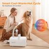 imagePecute HighVelocity Dog Hair Dryer Dog Blow Dryer with Adjustable Speed ampamp Temp Dog Dryer with CoolWarmHot Cycle Mode 4 Nozzles Soft Noise Pet Dryer for Grooming Heat Resistant Hose 65ft Cord