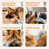 imagePecute HighVelocity Dog Hair Dryer Dog Blow Dryer with Adjustable Speed ampamp Temp Dog Dryer with CoolWarmHot Cycle Mode 4 Nozzles Soft Noise Pet Dryer for Grooming Heat Resistant Hose 65ft Cord