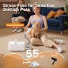 imagePecute HighVelocity Dog Hair Dryer Dog Blow Dryer with Adjustable Speed ampamp Temp Dog Dryer with CoolWarmHot Cycle Mode 4 Nozzles Soft Noise Pet Dryer for Grooming Heat Resistant Hose 65ft Cord