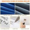 imagePecute Outdoor Pet Heating Pad Automatic Inflatable Dog Heating Pad with Chew Resistant Cord IPX7 Waterproof Warming Cat Heating Pad Outdoor Indoor Pet Heating Pads for Dogs Cats Washable Cover472L x 275W x 05Th