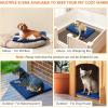 imagePecute Outdoor Pet Heating Pad Automatic Inflatable Dog Heating Pad with Chew Resistant Cord IPX7 Waterproof Warming Cat Heating Pad Outdoor Indoor Pet Heating Pads for Dogs Cats Washable Cover472L x 275W x 05Th