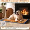 imagePecute Outdoor Pet Heating Pad Automatic Inflatable Dog Heating Pad with Chew Resistant Cord IPX7 Waterproof Warming Cat Heating Pad Outdoor Indoor Pet Heating Pads for Dogs Cats Washable Cover472L x 275W x 05Th