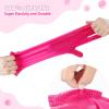 imagePecute Pet Grooming Gloves  Heat Resistant Silicone Gloves with HighDensity Teeth Enhanced Five Finger Design for Bathing and Massaging Dogs and Cats BluePink