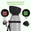 imagePecute Portable Dog Water Bottle 2 in 1 Cat Dog Travel Water Bottle Bowl Leakproof with Double Seal BPA Free Lightweight Pet Small Animal Water Bottel Dispenser for Outdoor Walking Hiking TravelsGrey